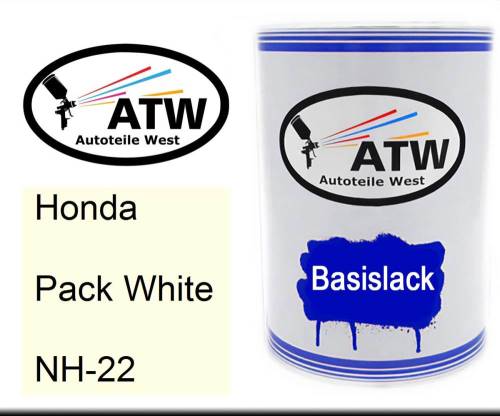 Honda, Pack White, NH-22: 500ml Lackdose, von ATW Autoteile West.